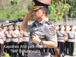 Kapolres Pimpin Upacara di TMP Batunirwala Dalam Rangka Ziara dan Tabur Bunga