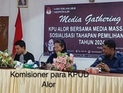 KPU Alor Gelar  Media Gathering Sosialisasi Tahapan Pemilu
