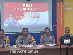Polres Alor  Rilis  Kenaikan Kasus 18,47 Persen Selama Tahun 2023