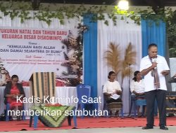 Dinas Kominfo Buat sykuran Natal Bersama