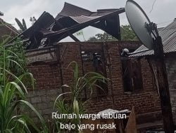 Sekitat  60 Rumah Rusak Akibat Angin Puting Beliung .