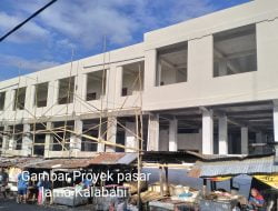 Proyek Pasar Lama  Dikerjakan Lewat Tahun Anggaran ?