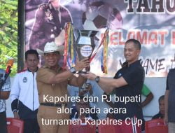 Kapolres Alor Membuka  Turnamen Sepak Bola Kapolres CUP U-22