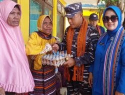 Dalam Rangka HUT TNI ke 79, Danlanal Baksos Ke Pulau Buaya