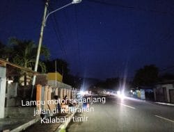 Jelang Nataru Kota Kalabahi Masi Gelap?  Dimana Kerjanya Pemda ,!