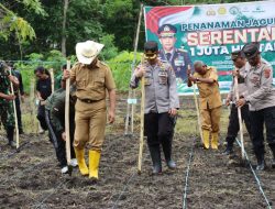 Kapolres Alor dan Pj. Bupati Tanam Bibit  Jagung Hibrida