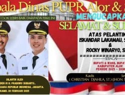 Ucapan Selamat Atas Pelatikan Bupati Dan Wabup Alor