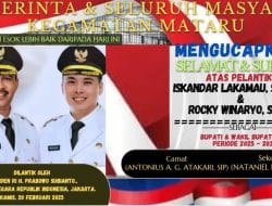 Ucapan Selamat Atas Pelatikan Bupati Dan Wabup