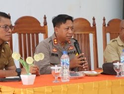 Kapolres  Pimpin Rapat Perdamaian Pasca Tawuran di Abal